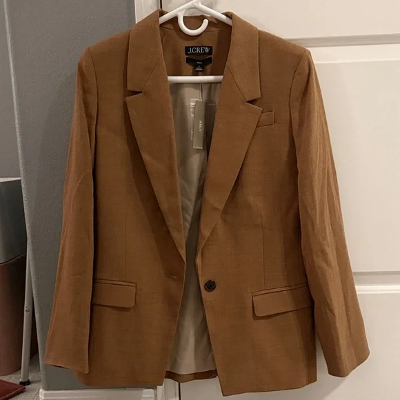 J.Crew Willa Tan Blazer NWT size 6 - Picture 1 of 6